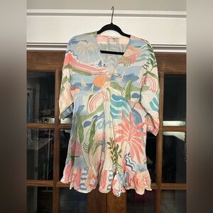 EUC Anthropologie Label‎ Of Love Size Medium Colorful Patterned Women's Dress